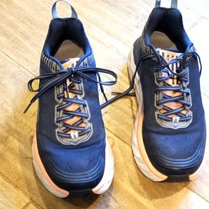 Hoka One One running shoes.